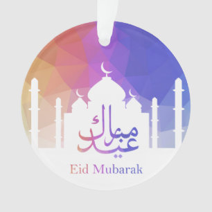 Kleurrijke regenboog Polygooneïde Mubarak-moskee Ornament