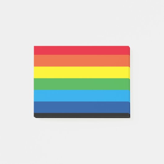 Kleurrijke regenboog post-it® notes (Voorkant)