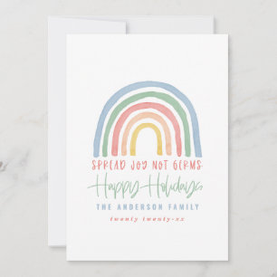 Kleurrijke regenboog prettige feestdagen vreugde