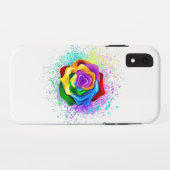 Kleurrijke Regenboog Roos Case-Mate iPhone Case (Achterkant (horizontaal))