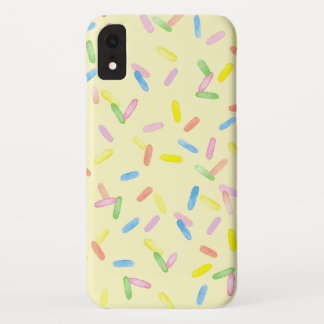 Kleurrijke regenboog sprinkles waterverf iPhone XR hoesje
