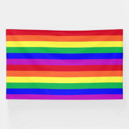 Kleurrijke Regenboog Strepen LGBT Feest Achtergron Spandoek
