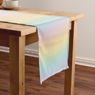 Kleurrijke Regenboog Tafel Runner Korte Tafelloper