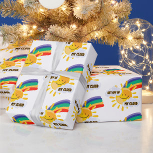 Kleurrijke regenboog uit mijn wolk cadeaupapier