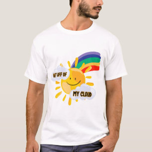Kleurrijke regenboog uit mijn wolk t-shirt