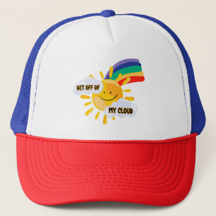 Kleurrijke regenboog uit mijn wolk trucker pet