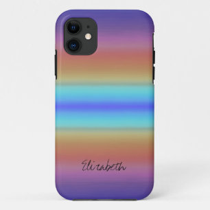 Kleurrijke regenboog verf Abstract #2 iPhone 11 Hoesje