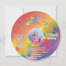 Kleurrijke Regenboog Vinylplaat Muziek Verjaardag