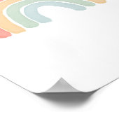 Kleurrijke Regenboog Waterverf Poster (Hoek)