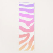 Kleurrijke regenboog Zebra Stripe Yoga Mat (Voorkant)