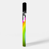 Kleurrijke regenboog zwarte sterrenhemel Case-Mate iPhone case (Achterkant / Rechts)