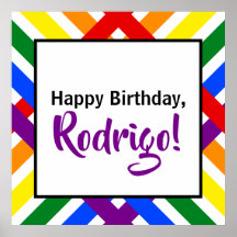 Kleurrijke regenboogcrisis - Kruisstrips van afgel