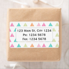 Kleurrijke regenboogdriehoek modern grafisch ontwe etiket