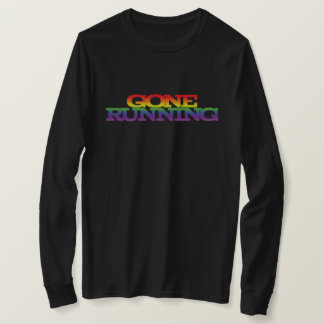 Kleurrijke regenboogeffectgewijze tekst t-shirt
