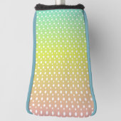 Kleurrijke regenbooggradiënt golfheadcover (Draai 90)
