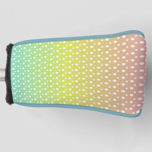 Kleurrijke regenbooggradiënt golfheadcover (Voorkant)