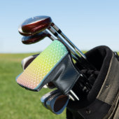 Kleurrijke regenbooggradiënt golfheadcover (Insitu)