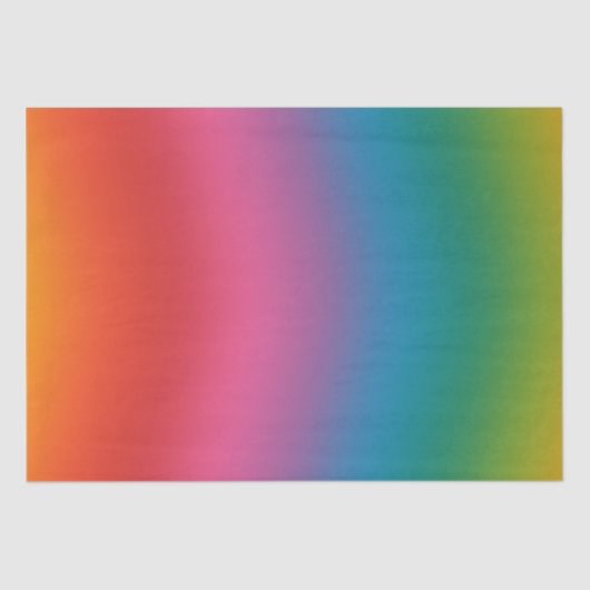 Kleurrijke regenbooggradiënt tissuepapier (Voorkant)