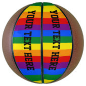 Kleurrijke regenbooghonkbal mini basketbal (Verticaal)
