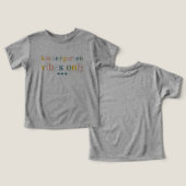 Kleurrijke regenboogletters | 1e schooldag (Ontwerp Voorkant & Achterkant)