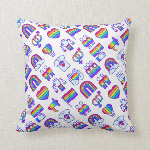 Kleurrijke regenboogpictogrammen kussen