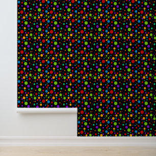 Kleurrijke regenboogpoka Dots Behang