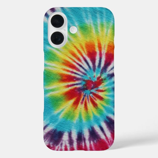 Kleurrijke regenboogspiraal Tie Dye Case-Mate iPhone Case (Achterkant)