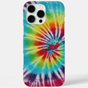 Kleurrijke regenboogspiraal Tie Dye iPhone 16 Pro Max Hoesje