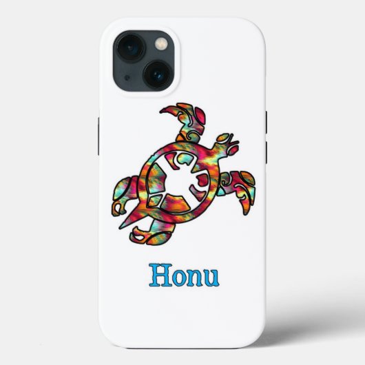 Kleurrijke regenboogstam Hawaiian Zee Turtle Case-Mate iPhone Case (Achterkant)