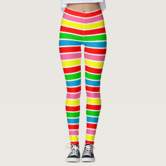 Kleurrijke regenboogstrepen Legging