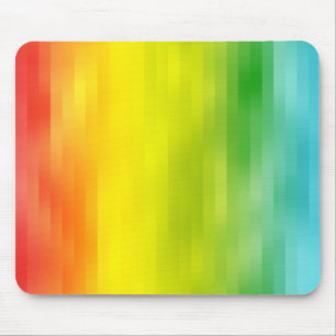Kleurrijke regenboogstripes Mousepad Muismat