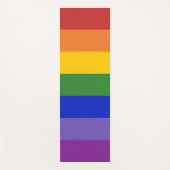 Kleurrijke regenboogstrips yogamat (Voorkant)