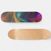 Kleurrijke regenboogwervelkolom skateboard (Horizontaal)