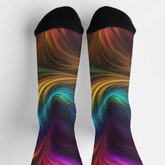 Kleurrijke regenboogwervelkolom sokken (Top)