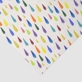 Kleurrijke regendruppels. Raindrop-patroon Tissuepapier (Detail)