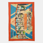 Kleurrijke Rehoboth Beach Theedoek (Verticaal)