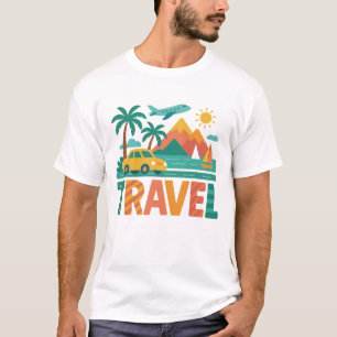 Kleurrijke Reis Vakantie Avontuur T-shirt