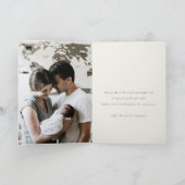 Kleurrijke Retro Abstracte Kerstmis Landschapsfoto Feestdagen Kaart (Binnen)