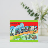 Kleurrijke Retro Arkansas Ansichtkaart Briefkaart (Staand voorkant)