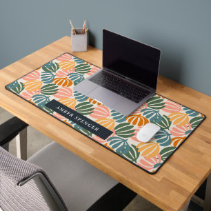 KLEURRIJKE RETRO BLADEREN GROOVY BOTANISCHE Girly Bureaumat