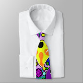 Kleurrijke Retro Bloem Paisley Psychedelische Neck Stropdas (Gebonden)