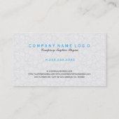 Kleurrijke Retro Bloemen Suiker Schedel & Witte Da Visitekaartje (Achterkant)