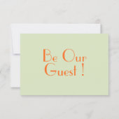 Kleurrijke Retro Bold Unieke  QR Code Wedding RSVP Kaartje (Achterkant)