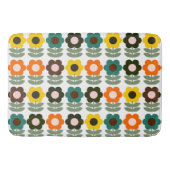 Kleurrijke retro florale badmat (Voorkant)