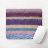 kleurrijke retro gebreide strepen leuk ontwerp muismat (Met muis)