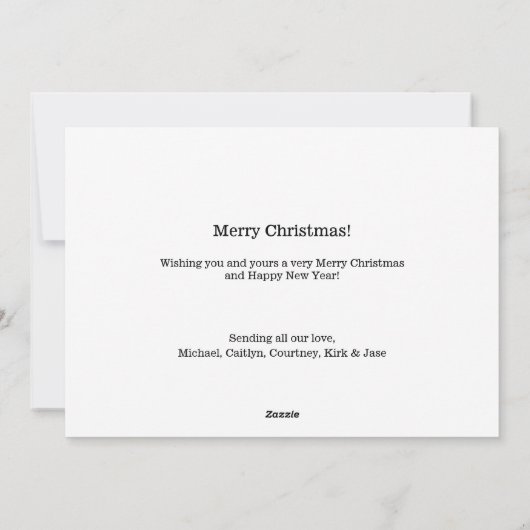 Kleurrijke Retro Grappig Vrolijk en Helder Grote F Feestdagenkaart (Achterkant)