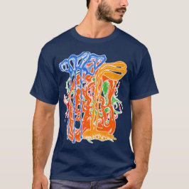 Kleurrijke Retro Groovy Funky Abstracte Droom T-shirt