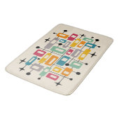 Kleurrijke Retro Mid Century Modern Atomic Abstrac Badmat (Gekanteld)