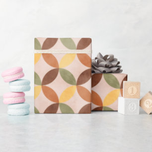 Kleurrijke  retro Mid Century Modern Cadeaupapier