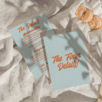 Kleurrijke Retro Minimale Plezier Moderne Huwelijk